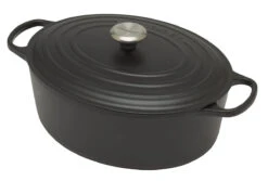 Le Creuset Signature Braadpan Ovaal 7,5 Liter ø 33 Cm Gietijzer Matzwart
