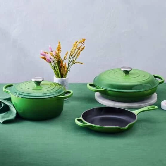 Le Creuset Skillet Hoge Koekenpan ø 26 Cm Gietijzer Bamboo 2 Le Creuset Skillet Hoge Koekenpan ø 26 Cm Gietijzer Bamboo - Image 2