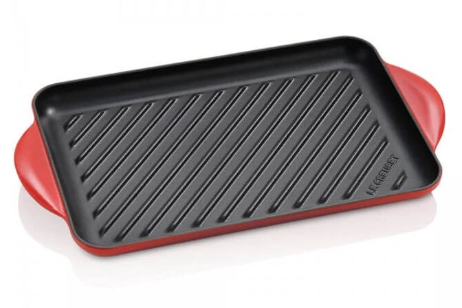 Le Creuset Grill Rechthoek 32 Cm Gietijzer Kersrood 1 Le Creuset Grill Rechthoek 32 Cm Gietijzer Kersrood