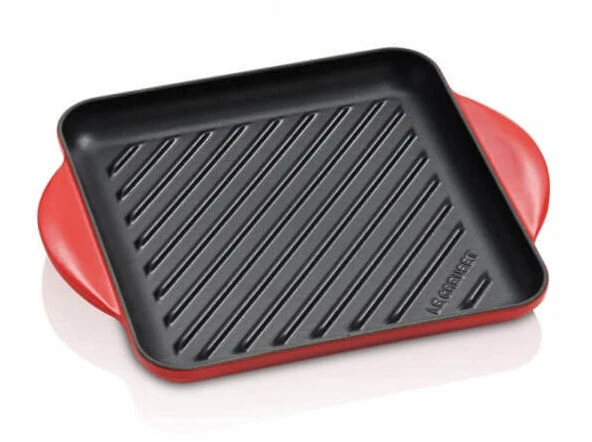 Le Creuset Grill Vierkant 24 Cm Gietijzer Kersrood 1 Le Creuset Grill Vierkant 24 Cm Gietijzer Kersrood