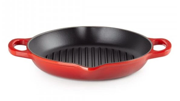 Le Creuset Hoge Grillplaat Rond ø 25 Cm Gietijzer Kersrood 1 Le Creuset Hoge Grillplaat Rond ø 25 Cm Gietijzer Kersrood
