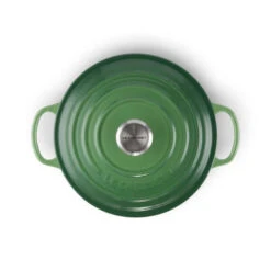 Le Creuset Signature Braadpan 4,2 Liter ø 24 Cm Gietijzer Bamboo -Keuken Verkoop 21177244082430 le creuset bamboo signature cast iron 24cm round casserole green additional 2 600x 1