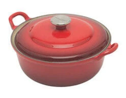 Le Creuset Faitout Braadpan Met Plaatstalen Deksel 2,4 Liter ø 24 Cm Gietijzer Rood