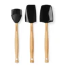 Le Creuset Spatelset Silicone Zwart 3-delig