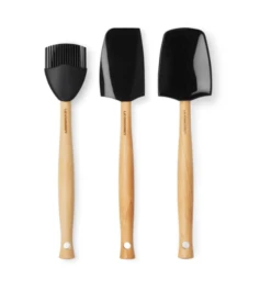 Le Creuset Spatelset Silicone Zwart 3-delig