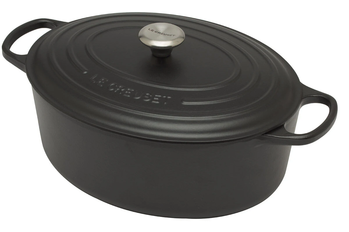 Le Creuset Signature Braadpan Ovaal 8,9 Liter ø 35 Cm Gietijzer Mat Zwart 1 Le Creuset Signature Braadpan Ovaal 8,9 Liter ø 35 Cm Gietijzer Mat Zwart