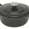 Le Creuset Faitout Braadpan Met Plaatstalen Deksel 1,3 Liter ø 20 Cm Gietijzer Zwart