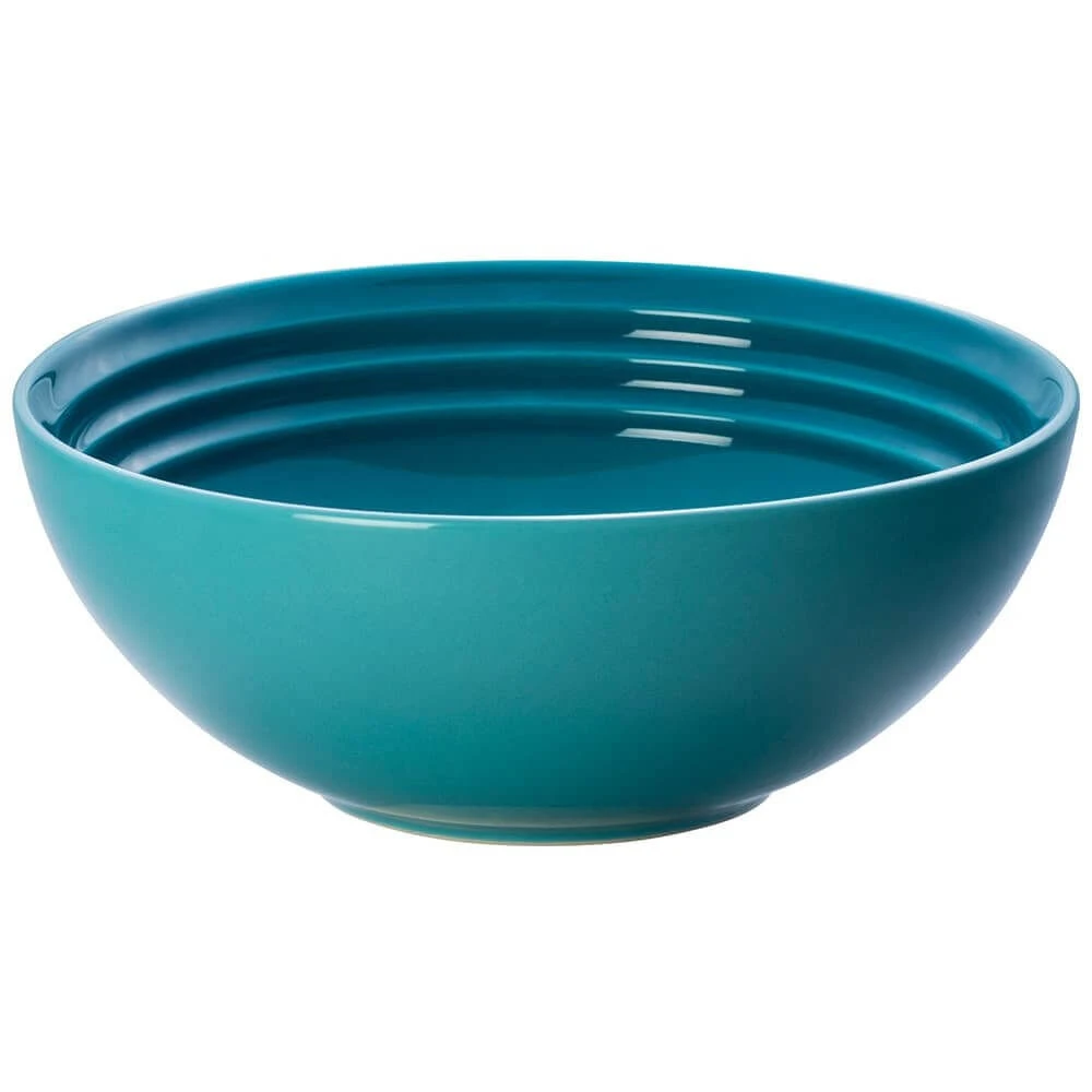 Le Creuset Kom ø 16 Cm Aardewerk Caribbean Blue 1 Le Creuset Kom ø 16 Cm Aardewerk Caribbean Blue