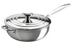 Le Creuset RVS Plus Sauteerpan Met Anti-aanbaklaag En Deksel ø 24 Cm Rvs