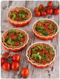 Le Creuset Taartvorm ø 11 Cm Aardewerk Vulcanique 4 Stuks