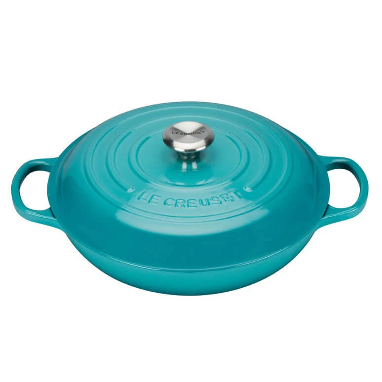 Le Creuset Multifunctionele Braadpan 3,2 Liter ø 30 Cm Gietijzer Caribbean Blue 1 Le Creuset Multifunctionele Braadpan 3,2 Liter ø 30 Cm Gietijzer Caribbean Blue