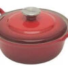 Le Creuset Faitout Braadpan Met Plaatstalen Deksel 1,3 Liter ø 20 Cm Gietijzer Rood
