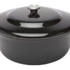 Le Creuset Faitout Braadpan Met Plaatstalen Deksel 7,8 Liter ø 32 Cm Gietijzer Zwart
