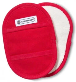 Le Creuset Pannenlappen 18 X 12,5 Cm Katoen Kersrood 2 Stuks