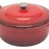 Le Creuset Faitout Braadpan Met Plaatstalen Deksel 7,8 Liter ø 32 Cm Gietijzer Rood