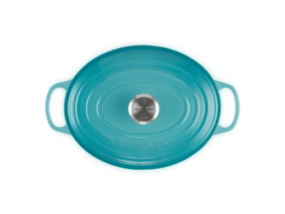 Le Creuset Signature Braadpan Ovaal 4,7 Liter ø 29 Cm Gietijzer Caribbean Blue 3 Le Creuset Signature Braadpan Ovaal 4,7 Liter ø 29 Cm Gietijzer Caribbean Blue - Image 3
