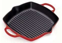 Le Creuset Vierkante Grill 30 Cm Gietijzer Kersrood