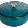 Le Creuset Wok-braadpan 5,3 Liter ø 26 Cm Gietijzer Deep Teal