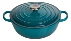 Le Creuset Wok-braadpan 5,3 Liter ø 26 Cm Gietijzer Deep Teal