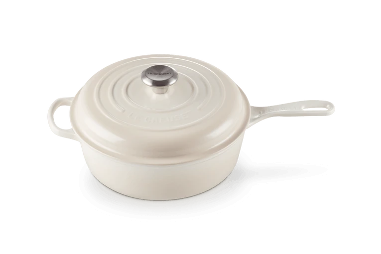 Le Creuset Signature Cassadou Braadpan ø 26 Cm Gietijzer Meringue 2 Le Creuset Signature Cassadou Braadpan ø 26 Cm Gietijzer Meringue - Image 2