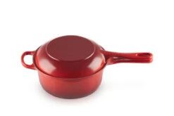 Le Creuset 2-in-1 Steelpan 2,3 Liter ø 22 Cm Gietijzer Kersrood -Keuken Verkoop lc 20200512 fr ps fs 25044220602460 001