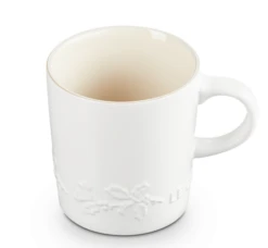 Le Creuset Holly Collectie Mok 200 Ml Aardewerk Katoenwit -Keuken Verkoop lc 20200529 zs ps fs 60303204311511 003