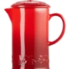 Le Creuset Holly Collectie Cafetière 800 Ml Aardewerk Kersrood