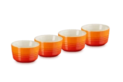 Le Creuset Schaaltje 100 Ml ø 7,8 Cm Aardewerk Vulcanique 4 Stuks