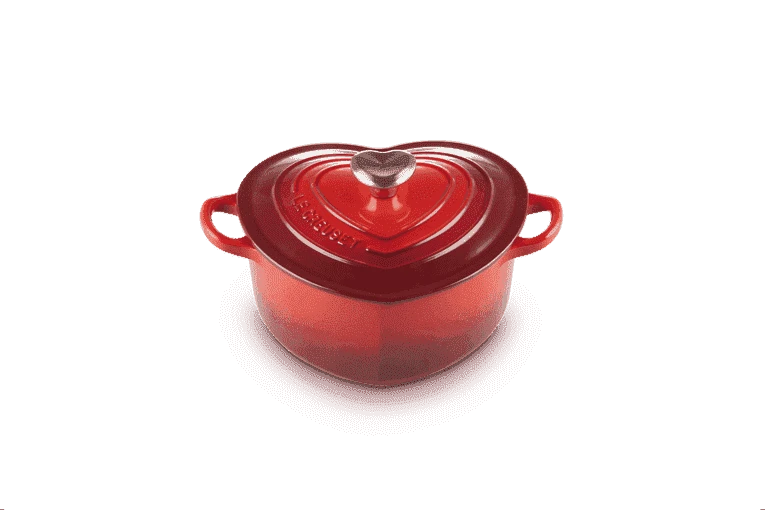 Le Creuset Braadpan Hartvormig Met Rvs Knop 2 Liter Gietijzer Kersrood 2 Le Creuset Braadpan Hartvormig Met Rvs Knop 2 Liter Gietijzer Kersrood - Image 2