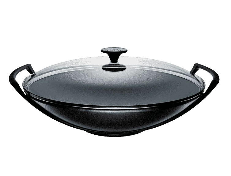 Le Creuset Wok Met Glazen Deksel 4,5 Liter ø 36 Cm Gietijzer Mat Zwart 1 Le Creuset Wok Met Glazen Deksel 4,5 Liter ø 36 Cm Gietijzer Mat Zwart