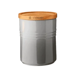 Le Creuset Voorraadpot Met Houten Deksel ø 10 X 12 Cm Aardewerk Mist Grey