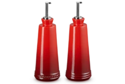 Le Creuset Olie- En Azijnset 300 Ml Aardewerk Kersrood 2-delig