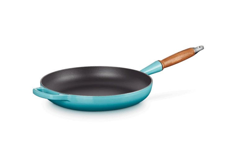 Le Creuset Koekenpan Rond Met Open Greep ø 28 Cm Gietijzer Caribbean Blue 3 Le Creuset Koekenpan Rond Met Open Greep ø 28 Cm Gietijzer Caribbean Blue - Image 3