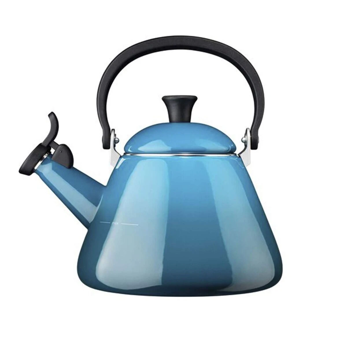 Le Creuset Kone Fluitketel 1,6 Liter Staal Deep Teal 1 Le Creuset Kone Fluitketel 1,6 Liter Staal Deep Teal