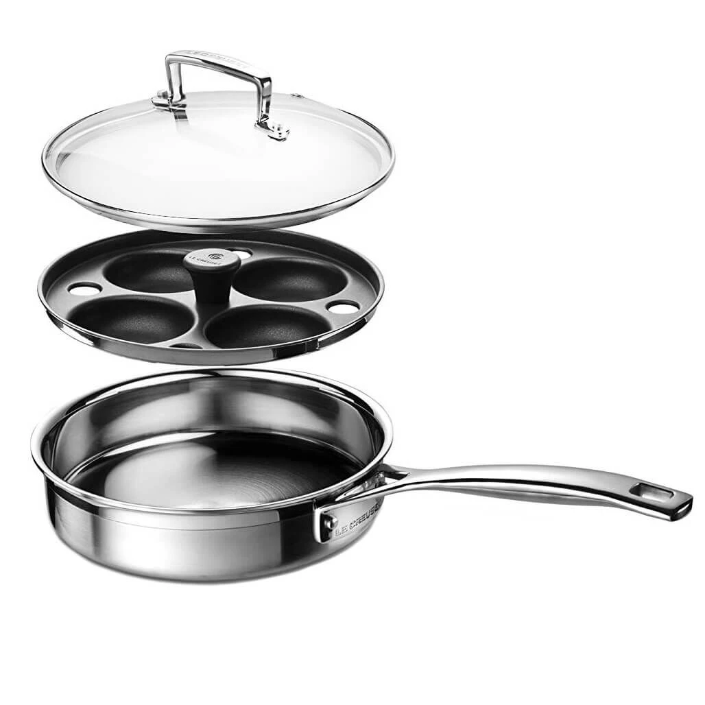 Le Creuset Magnetik Sauteerpan Met Pocheerinzet ø 20 Cm Rvs 1 Le Creuset Magnetik Sauteerpan Met Pocheerinzet ø 20 Cm Rvs