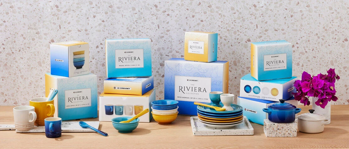 Le Creuset Riviera Collection Eierdop Aardewerk 4-delig 2 Le Creuset Riviera Collection Eierdop Aardewerk 4-delig - Image 2