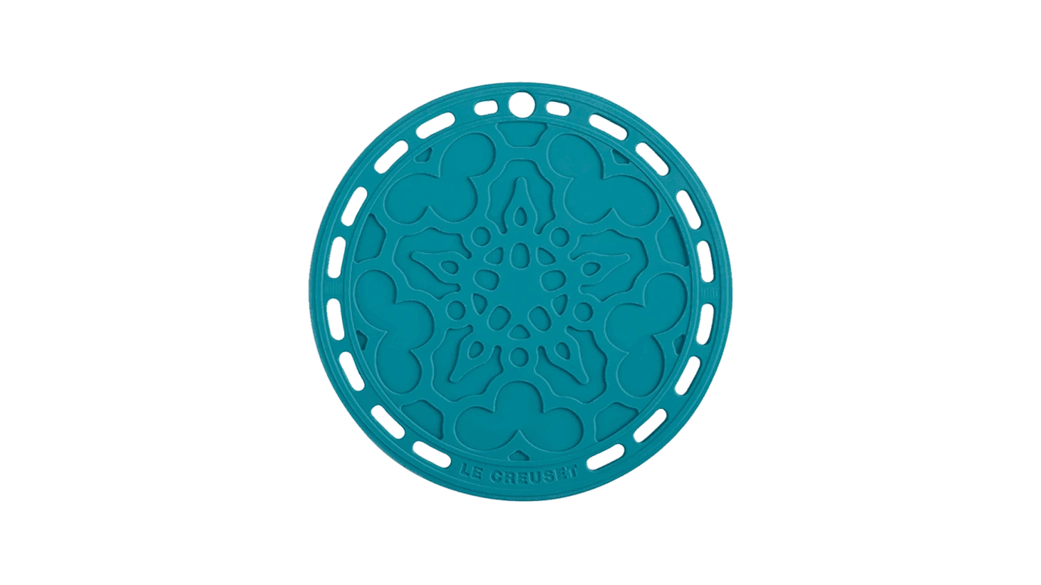 Le Creuset Pannenonderzetter ø 20 Cm Silicone Caribbean Blue 1 Le Creuset Pannenonderzetter ø 20 Cm Silicone Caribbean Blue