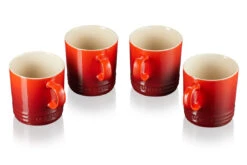 Le Creuset Mok 350 Ml Aardewerk Kersrood 4 Stuks -Keuken Verkoop rs8757 lc 20190531 th ps 0149 2 scr