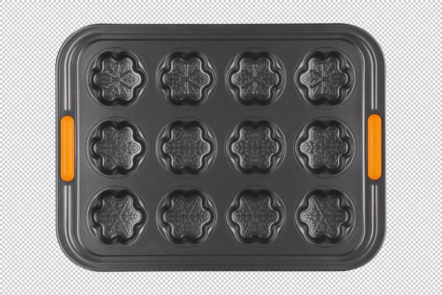 Le Creuset Pâtiliss Bakvorm Voor 12 Sneeuwvlokken Staal Zwart 1 Le Creuset Pâtiliss Bakvorm Voor 12 Sneeuwvlokken Staal Zwart