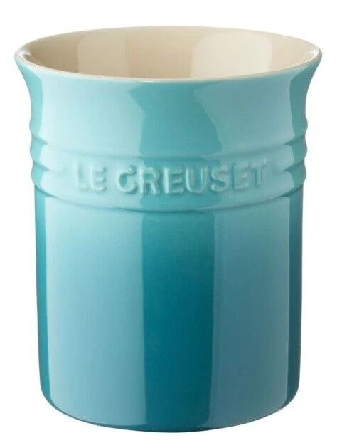 Le Creuset Pollepelpot 15 Cm Aardewerk Caribbean Blue 1 Le Creuset Pollepelpot 15 Cm Aardewerk Caribbean Blue